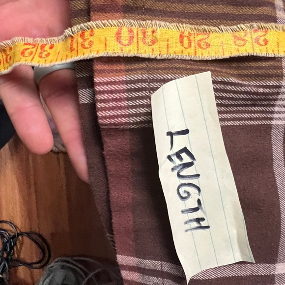 Cato Plaid Western Fringe Shirt Jacket Shacket Heavyweight XL Brown Green Style - Picture 9 of 12